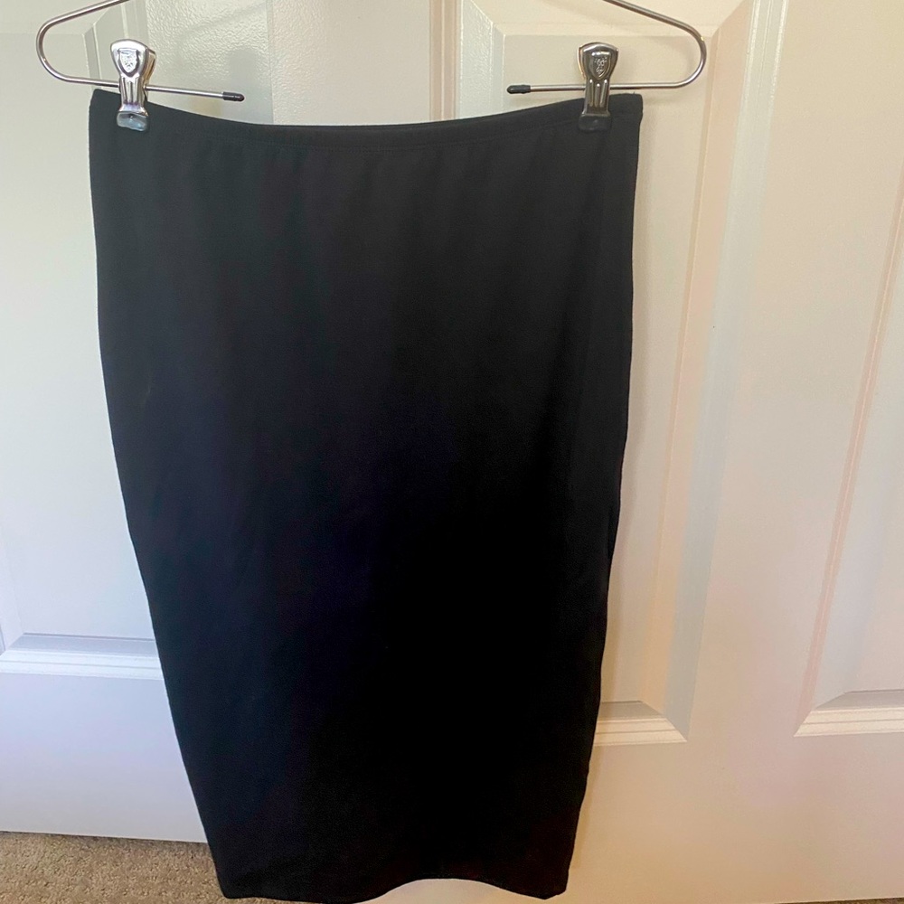Storq black maternity pencil skirt